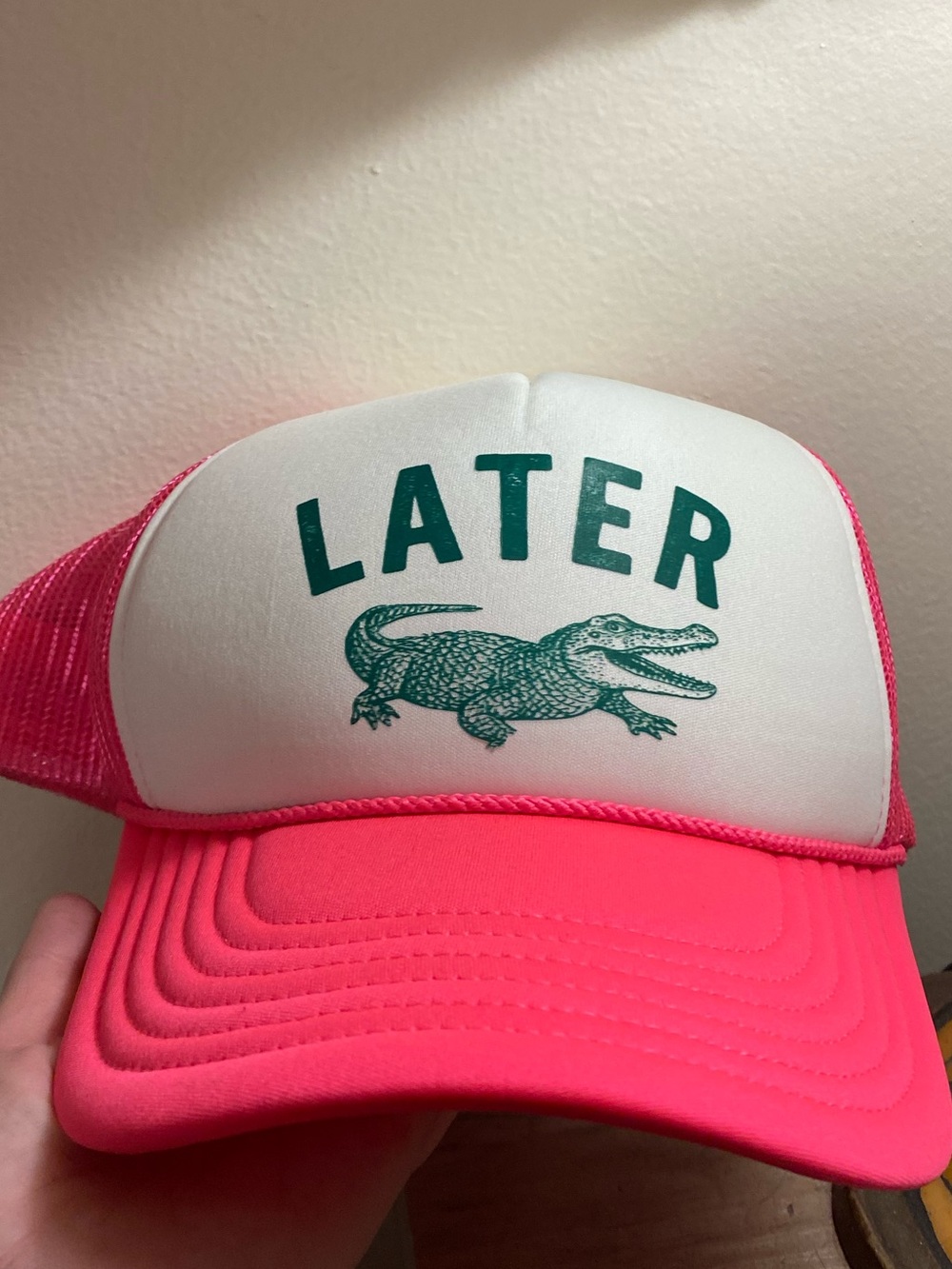 Later Gator Hot Pink Trucker Hat